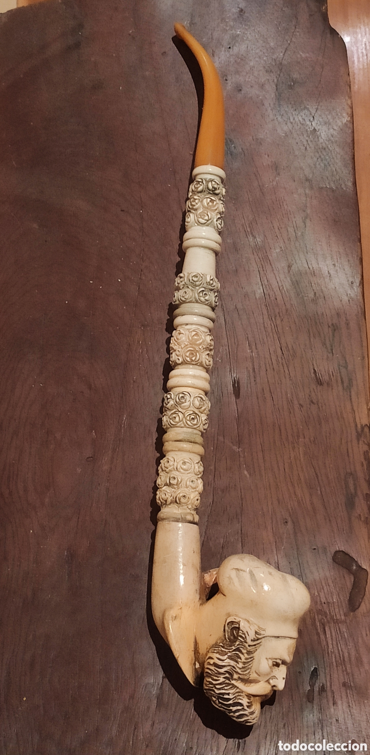 Antig&uuml;edades: Antigua pipa de espuma de mar 37cm - Foto 5