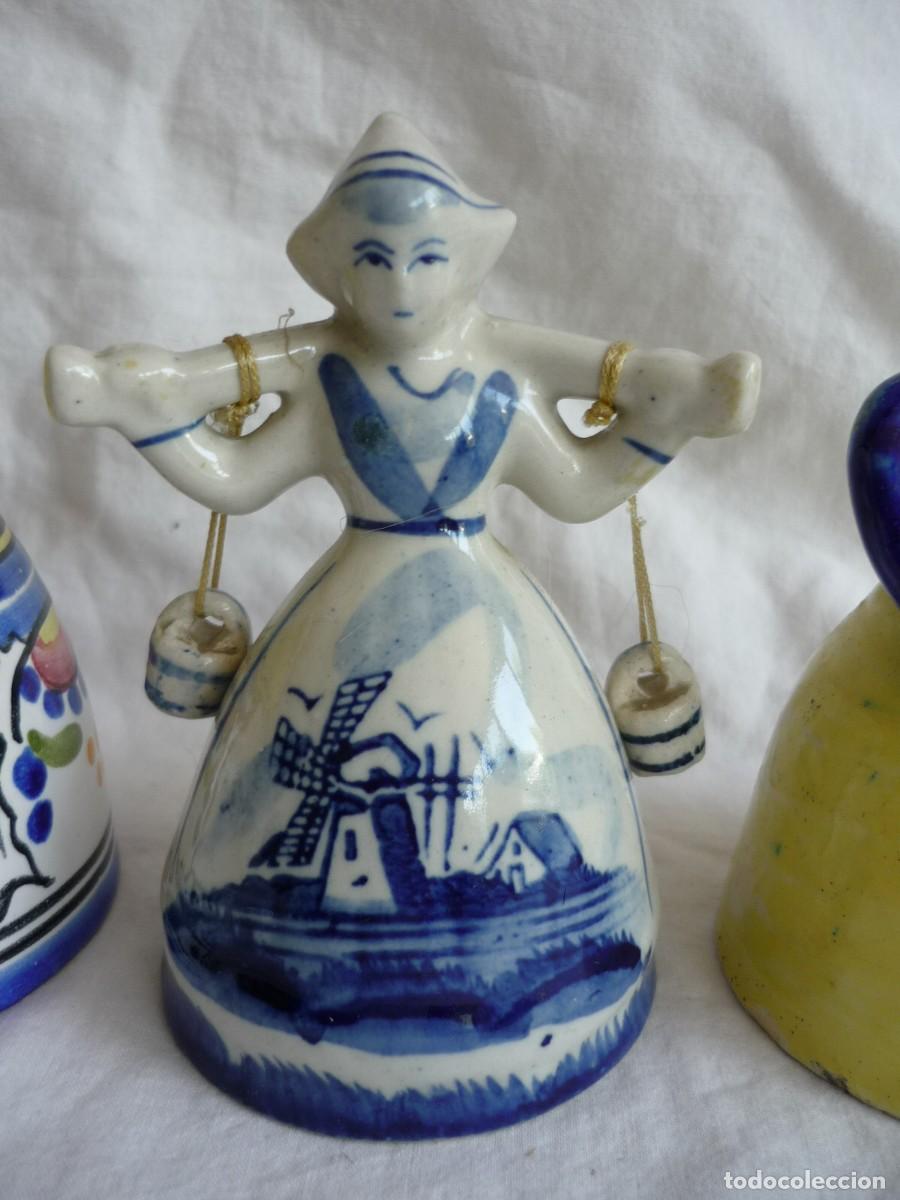 Antig&uuml;edades: 3 campanas de cer&aacute;mica en forma de mujer - Foto 4