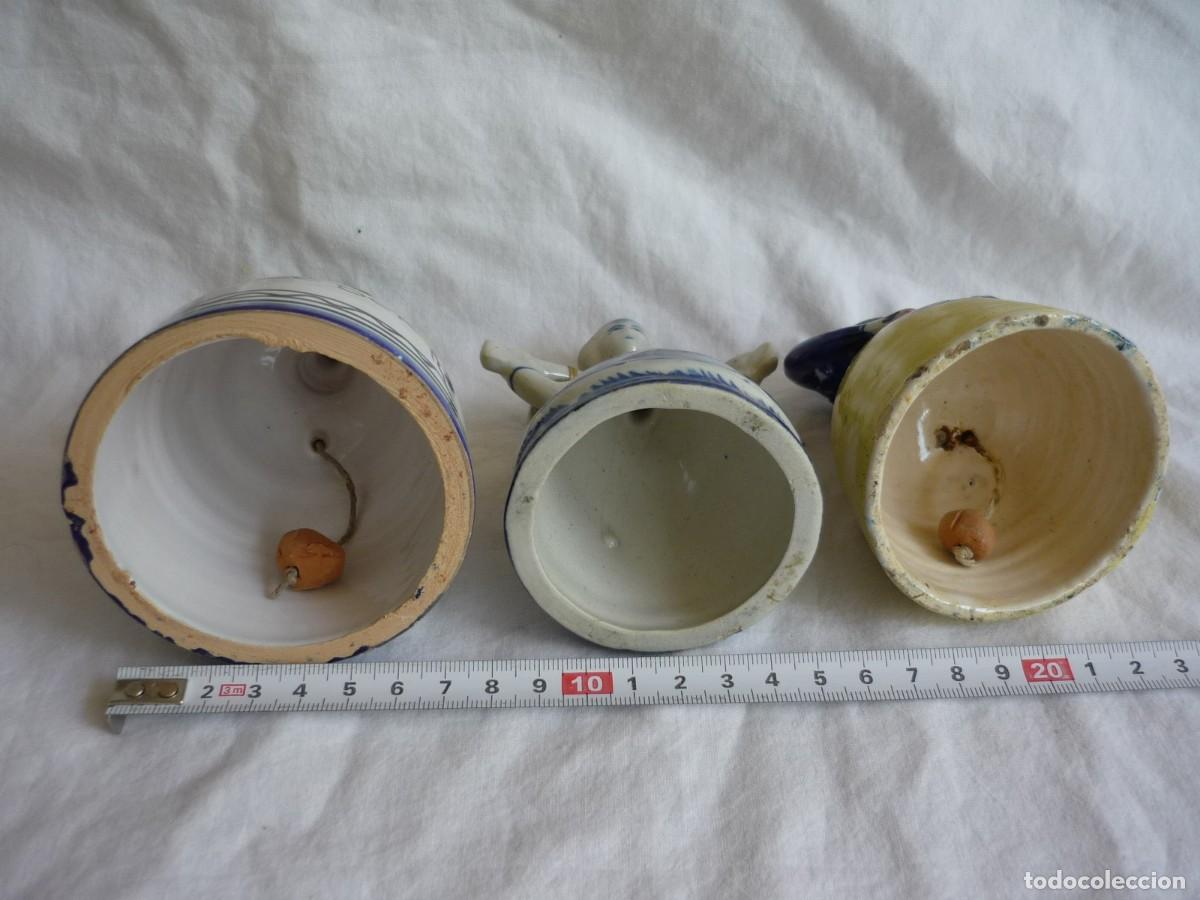 Antig&uuml;edades: 3 campanas de cer&aacute;mica en forma de mujer - Foto 11