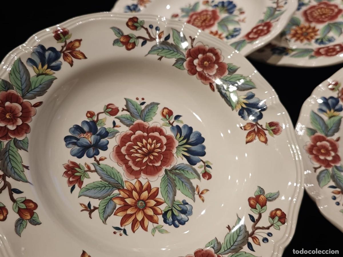 Antig&uuml;edades: 6 platos soperos sarreguemines modelo Vence - Foto 3
