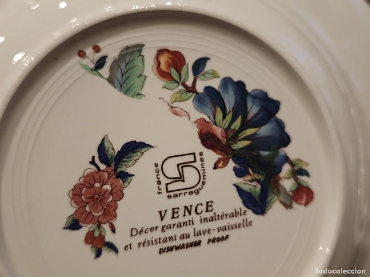 Antig&uuml;edades: 6 platos soperos sarreguemines modelo Vence - Foto 6