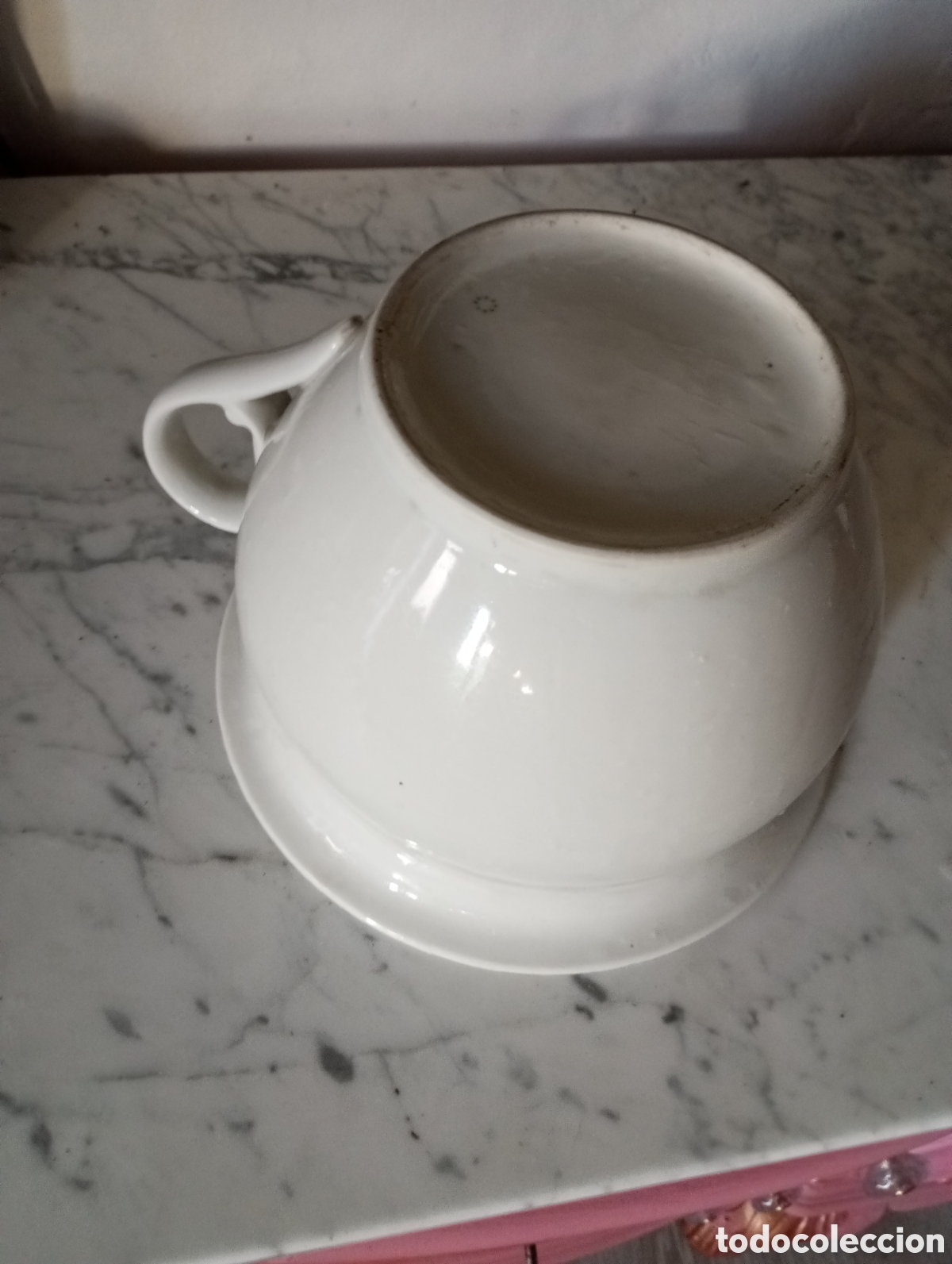 Antig&uuml;edades: Antiguo orinal porcelana - Foto 2