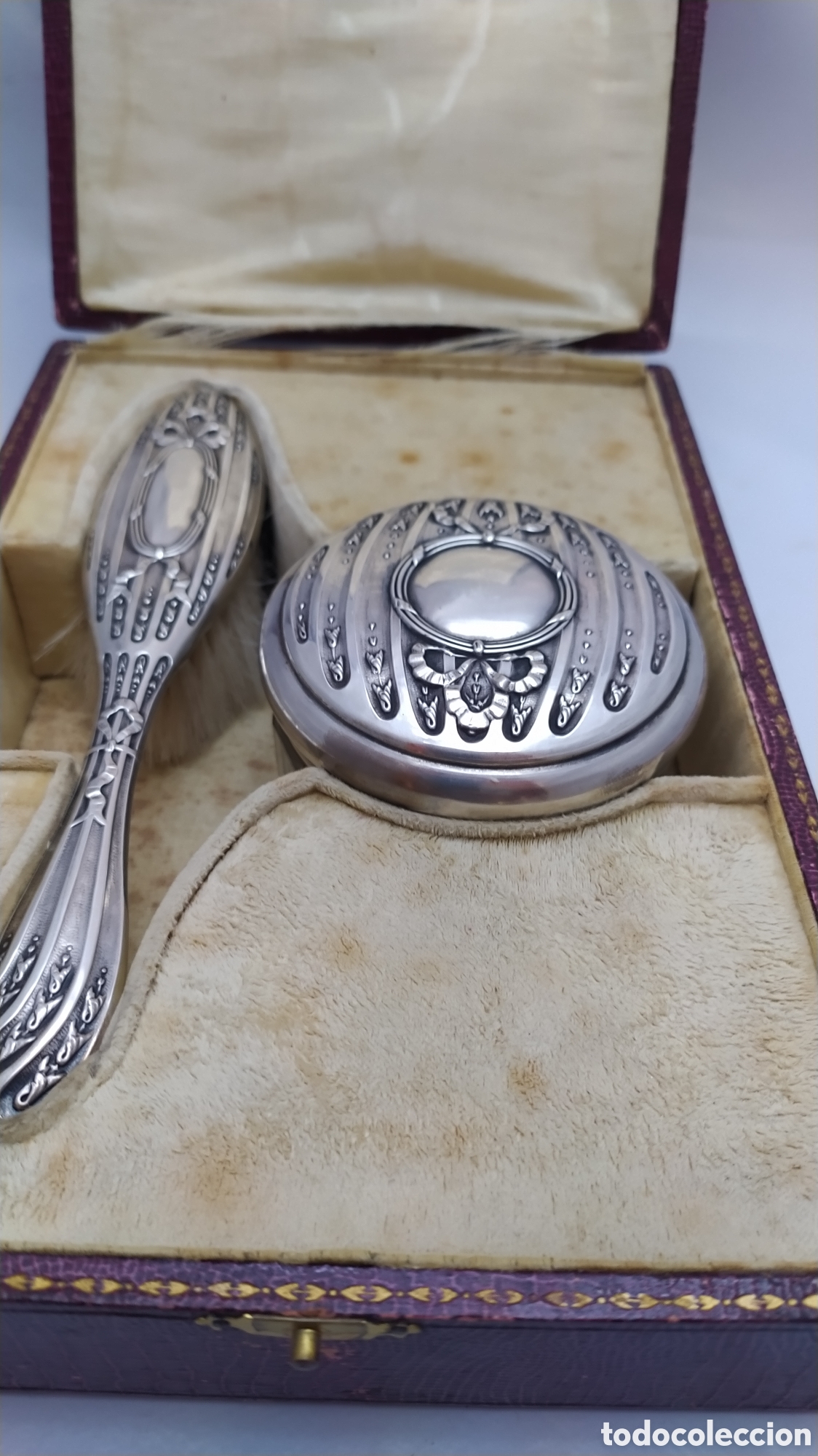 Antig&uuml;edades: Juego de tocador de plata - Foto 2