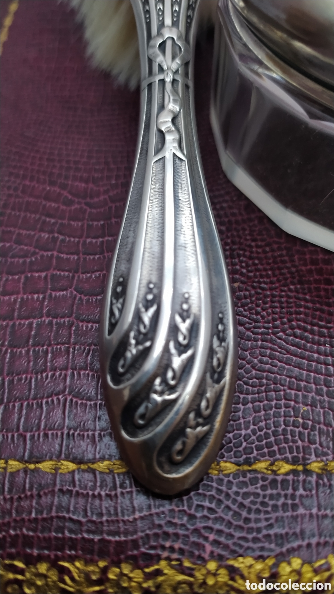 Antig&uuml;edades: Juego de tocador de plata - Foto 4