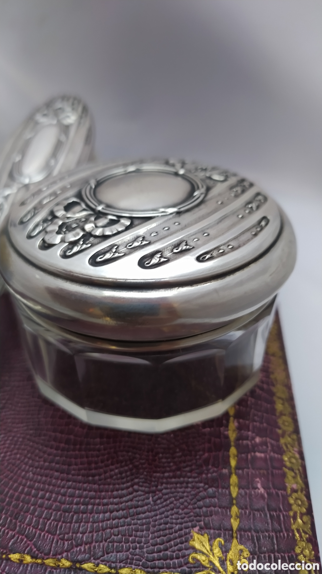Antig&uuml;edades: Juego de tocador de plata - Foto 6