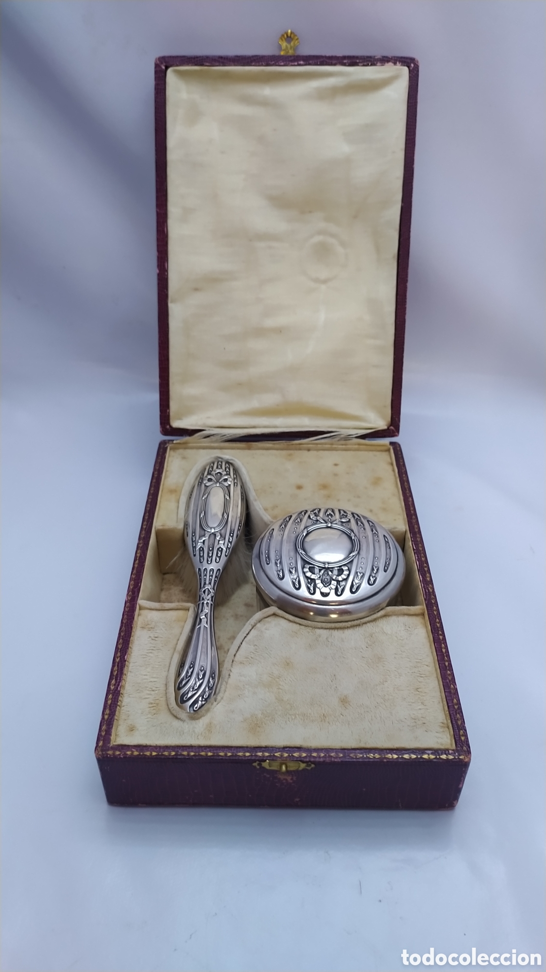 Antig&uuml;edades: Juego de tocador de plata - Foto 1