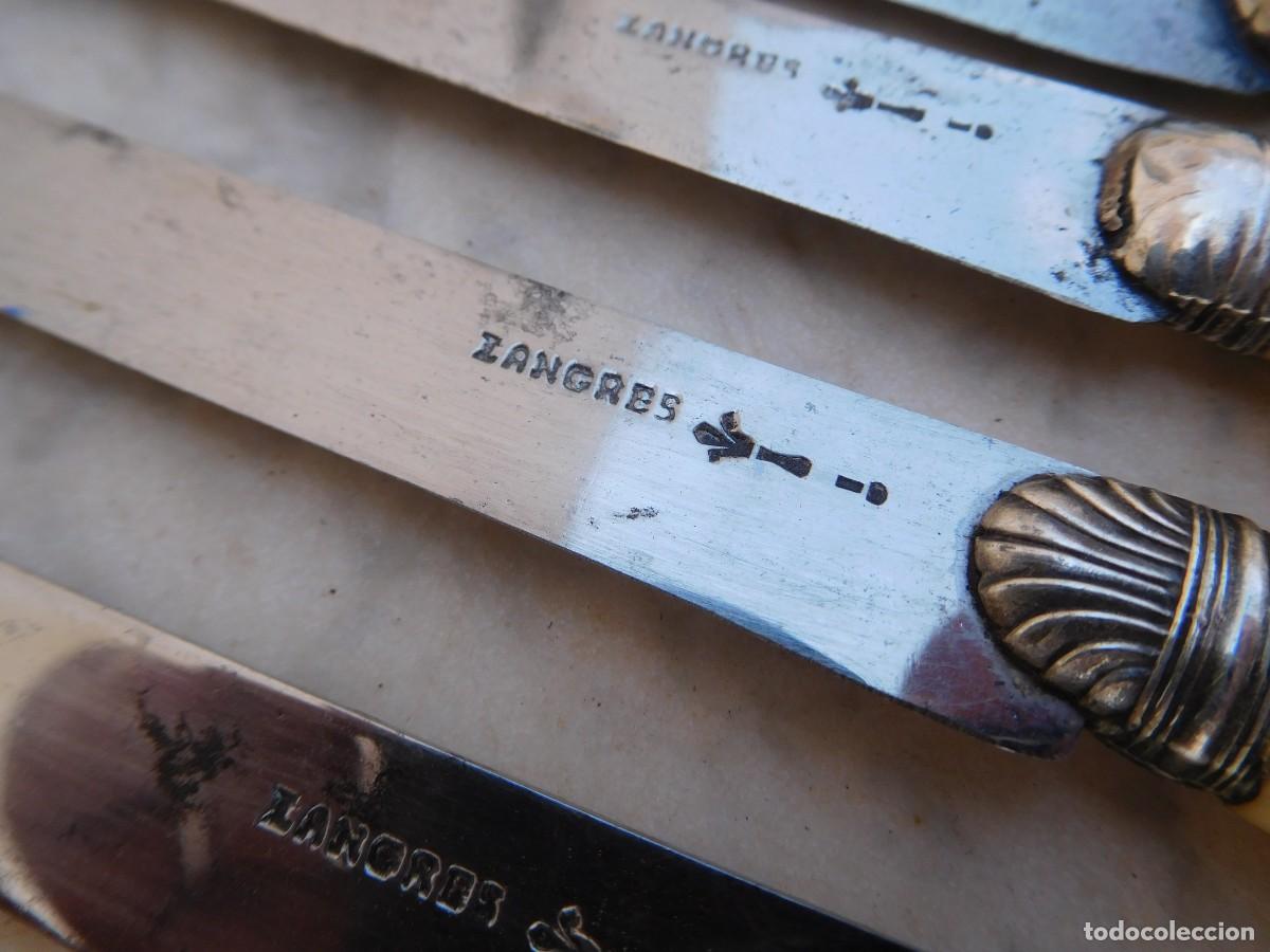 Antig&uuml;edades: 6 cuchillos antiguos con mango de marfil - Foto 12
