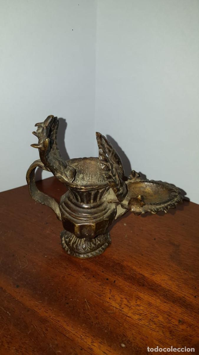 Antig&uuml;edades: ANTIGUO CANDIL DE BRONCE - Foto 4