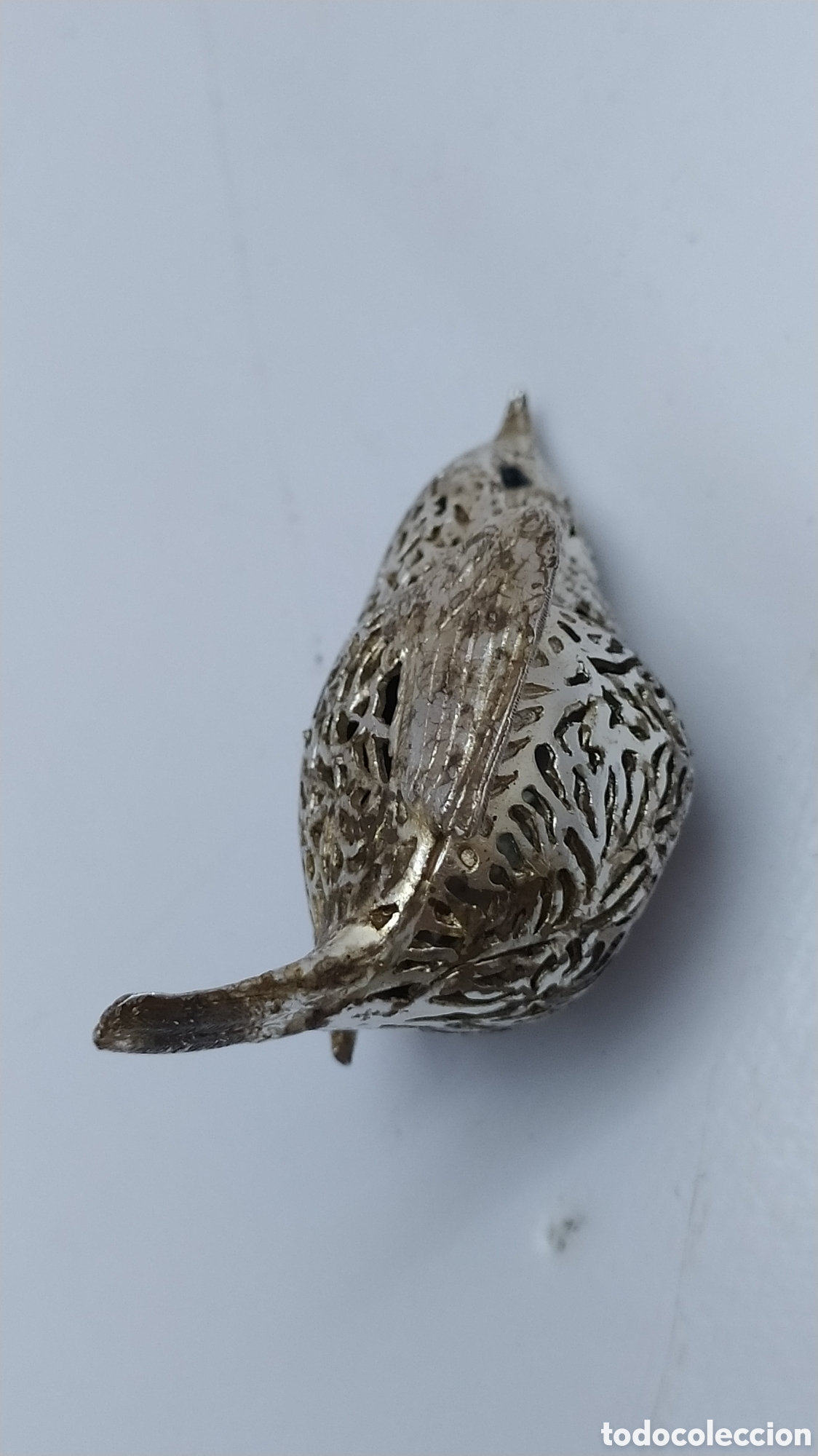 Antig&uuml;edades: P&aacute;jaro filigrana christofle. - Foto 7