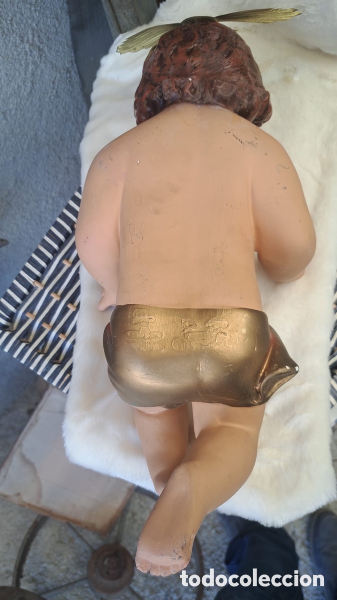 Antig&uuml;edades: Ni&ntilde;o jesus de yeso 40cms - Foto 2