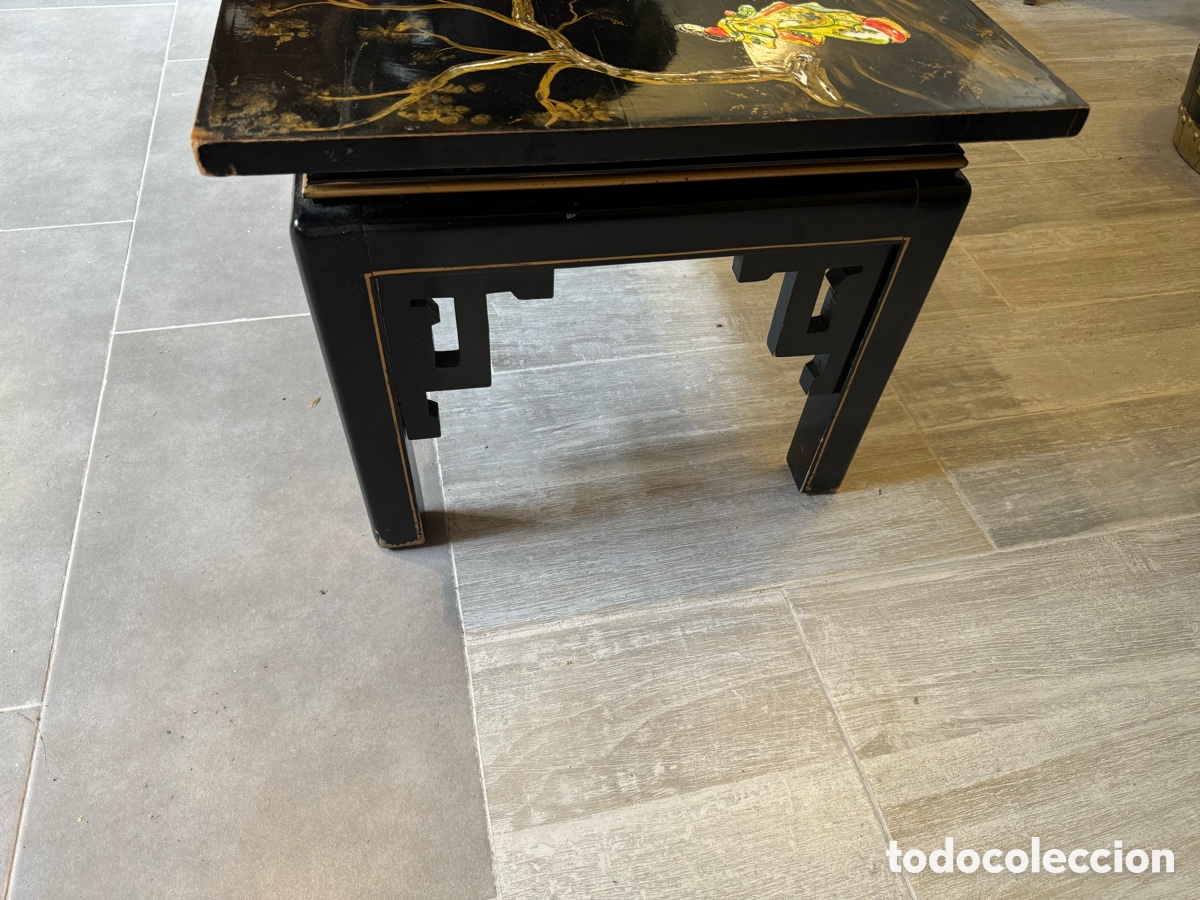 Antig&uuml;edades: Mesa de centro china lacada - Foto 7