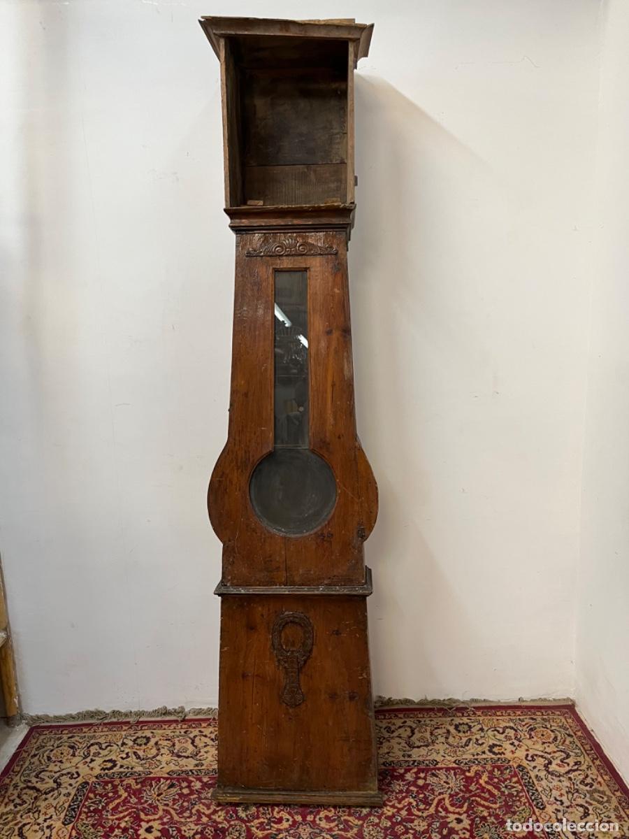 Antig&uuml;edades: Caja de reloj en madera para restaurar - Foto 1