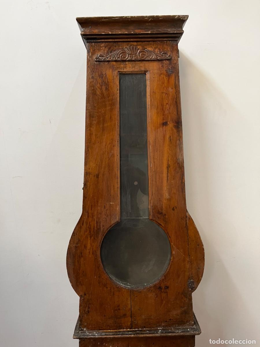 Antig&uuml;edades: Caja de reloj en madera para restaurar - Foto 3