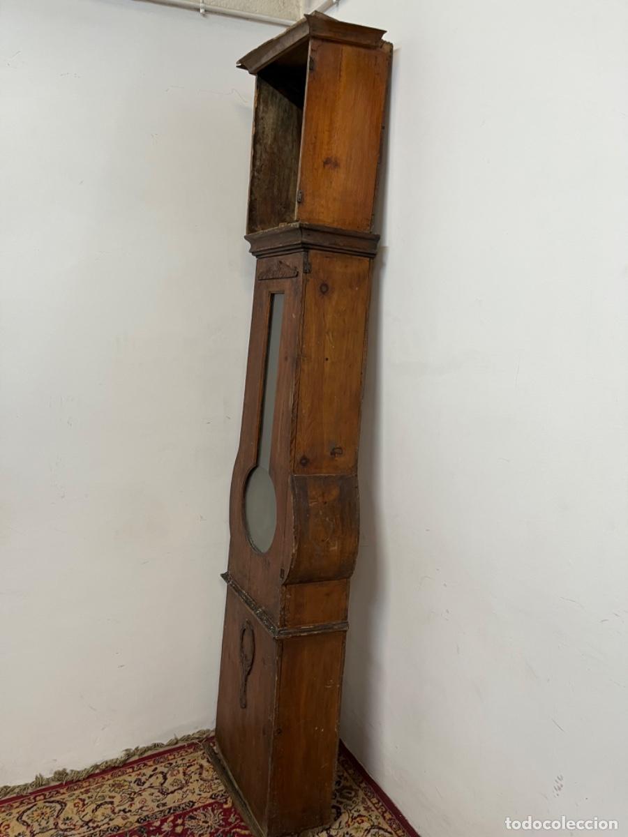 Antig&uuml;edades: Caja de reloj en madera para restaurar - Foto 5