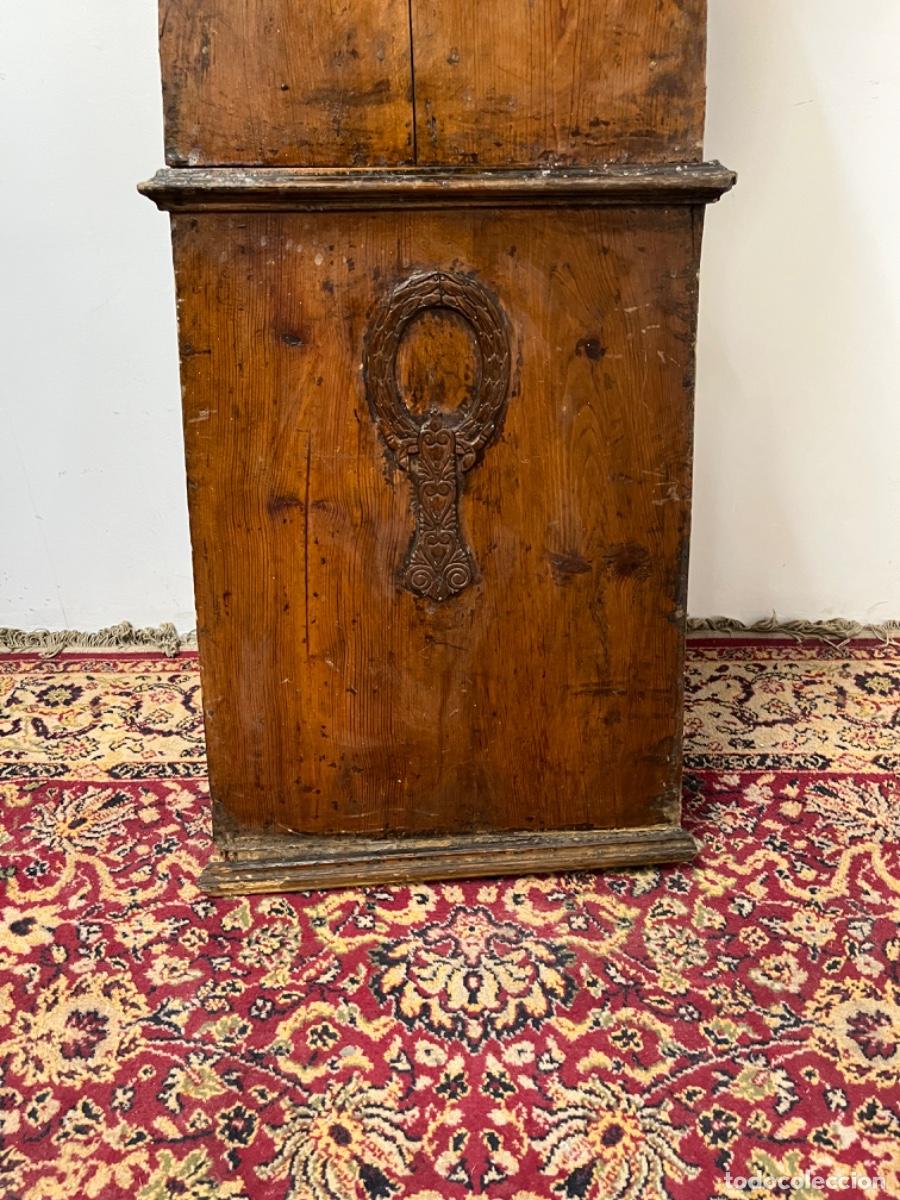 Antig&uuml;edades: Caja de reloj en madera para restaurar - Foto 6