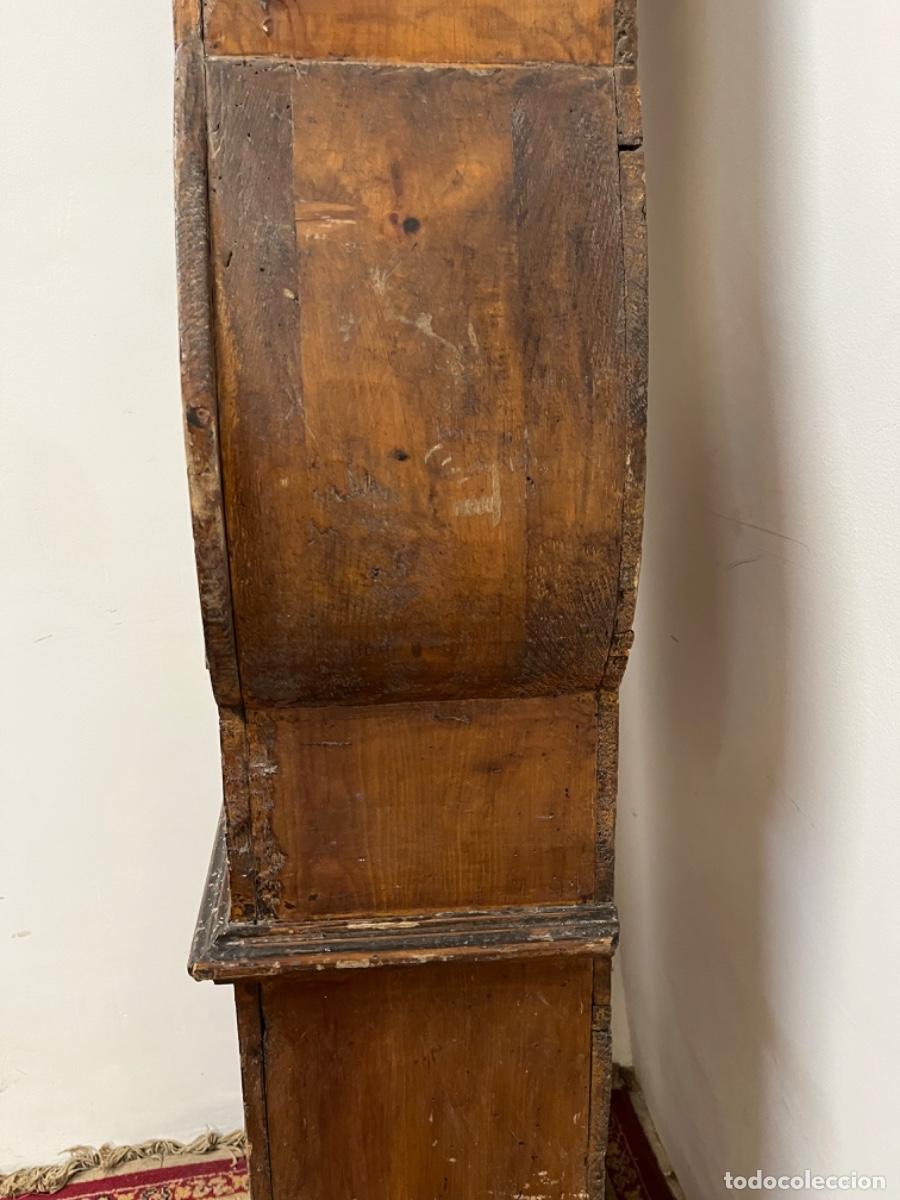 Antig&uuml;edades: Caja de reloj en madera para restaurar - Foto 9