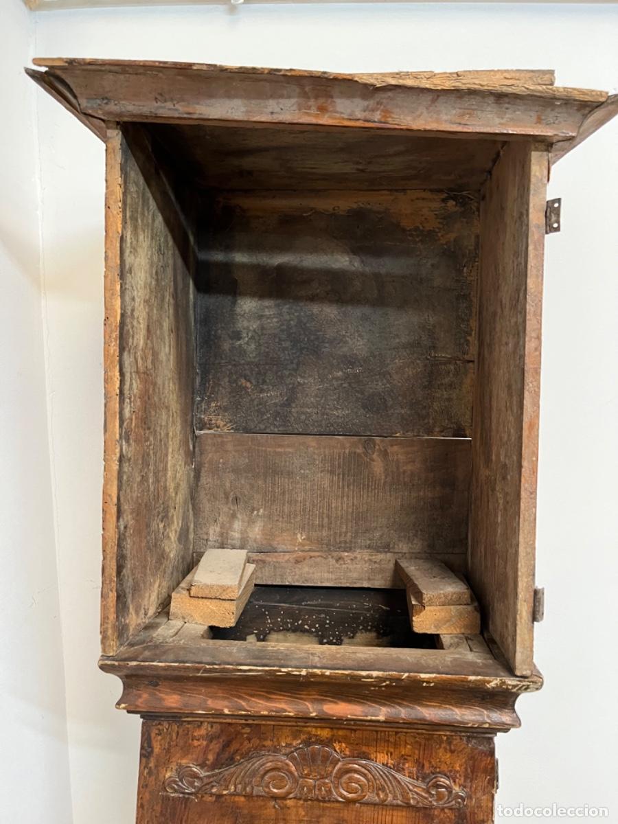 Antig&uuml;edades: Caja de reloj en madera para restaurar - Foto 12