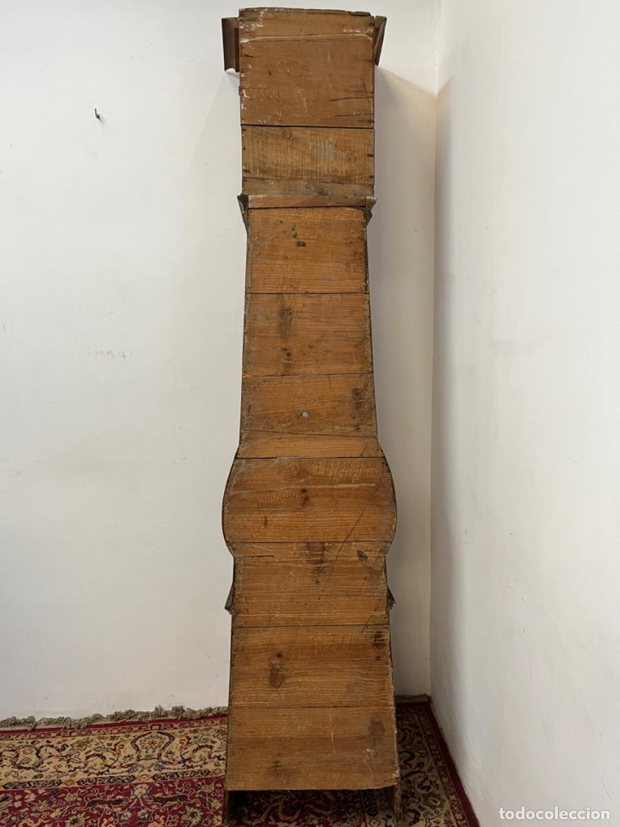 Antig&uuml;edades: Caja de reloj en madera para restaurar - Foto 14