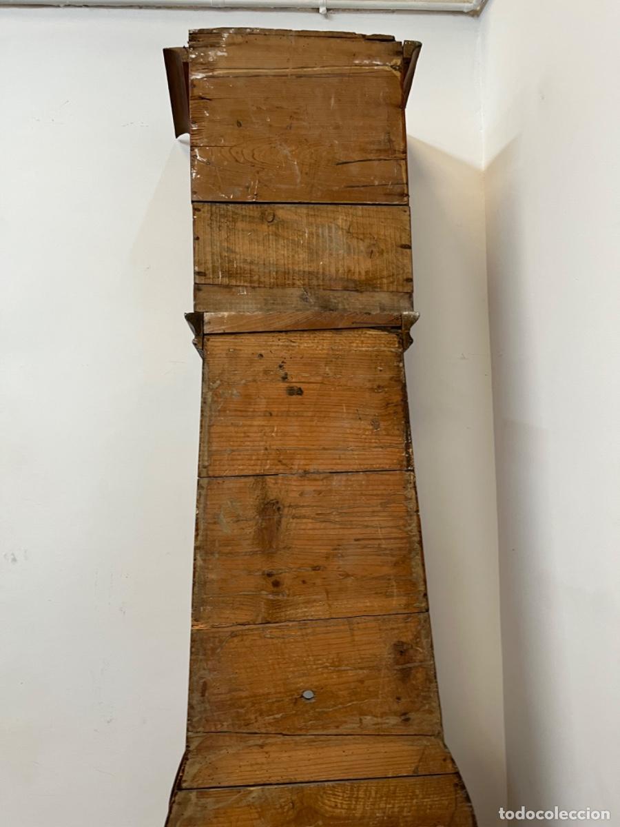 Antig&uuml;edades: Caja de reloj en madera para restaurar - Foto 15