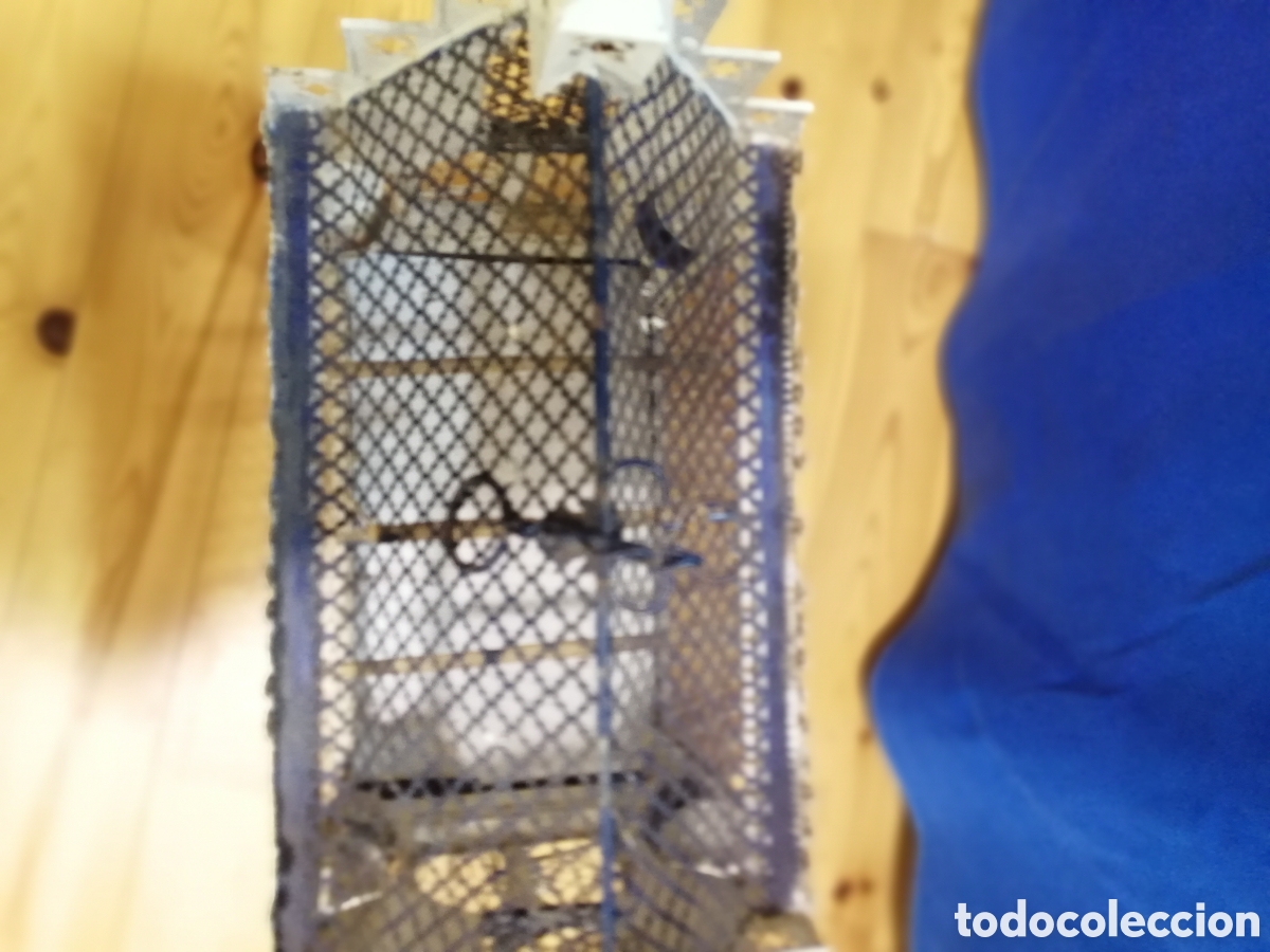Antig&uuml;edades: JAULA DE P&Aacute;JAROS DE METAL - Foto 9