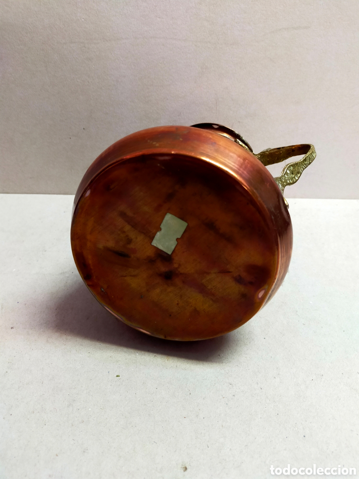 Antig&uuml;edades: CAFETERA DE COBRE Y LATON. 20 CM. - Foto 16