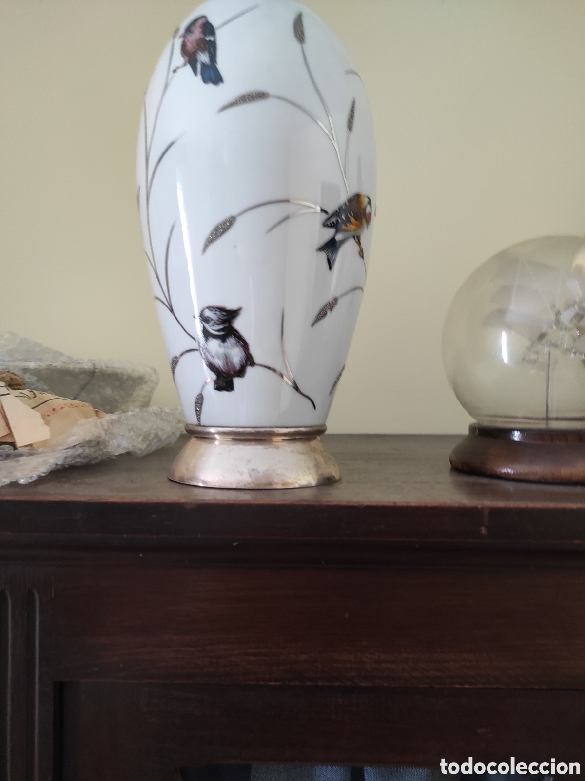Antig&uuml;edades: Jarr&oacute;n porcelana y plata de Ley - Foto 3