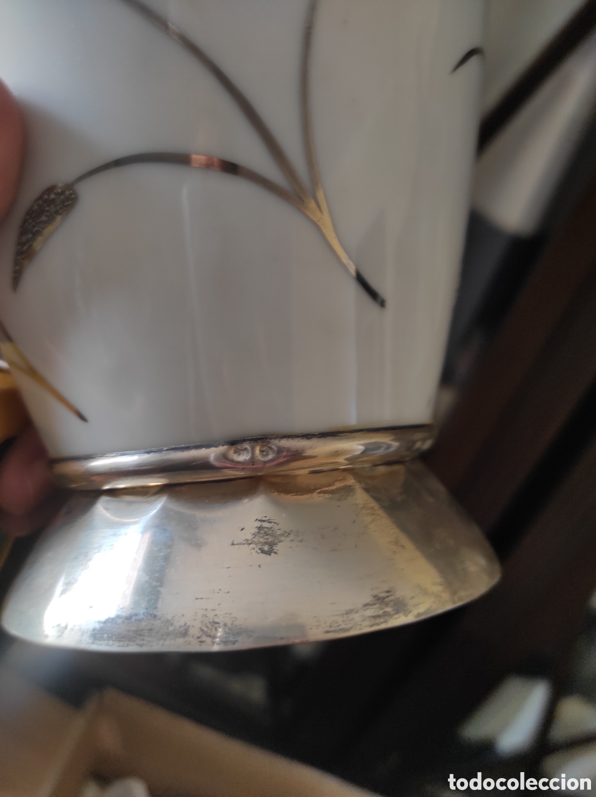 Antig&uuml;edades: Jarr&oacute;n porcelana y plata de Ley - Foto 5