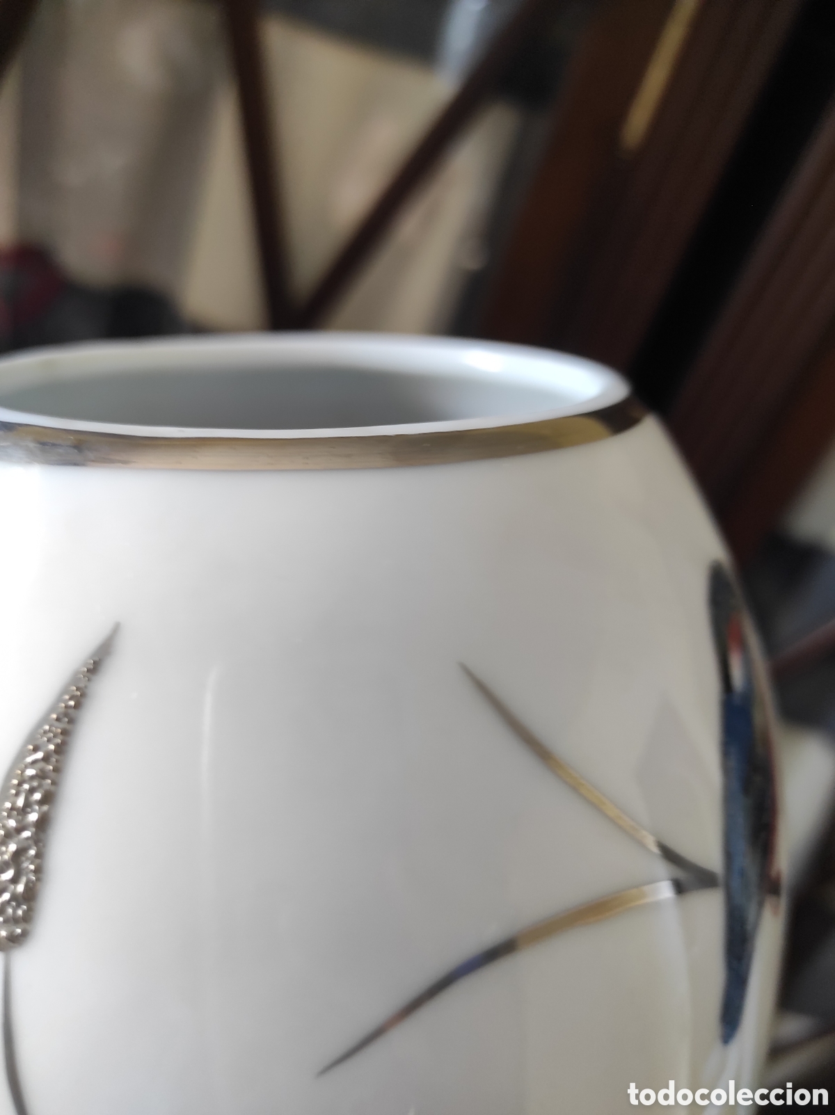 Antig&uuml;edades: Jarr&oacute;n porcelana y plata de Ley - Foto 6