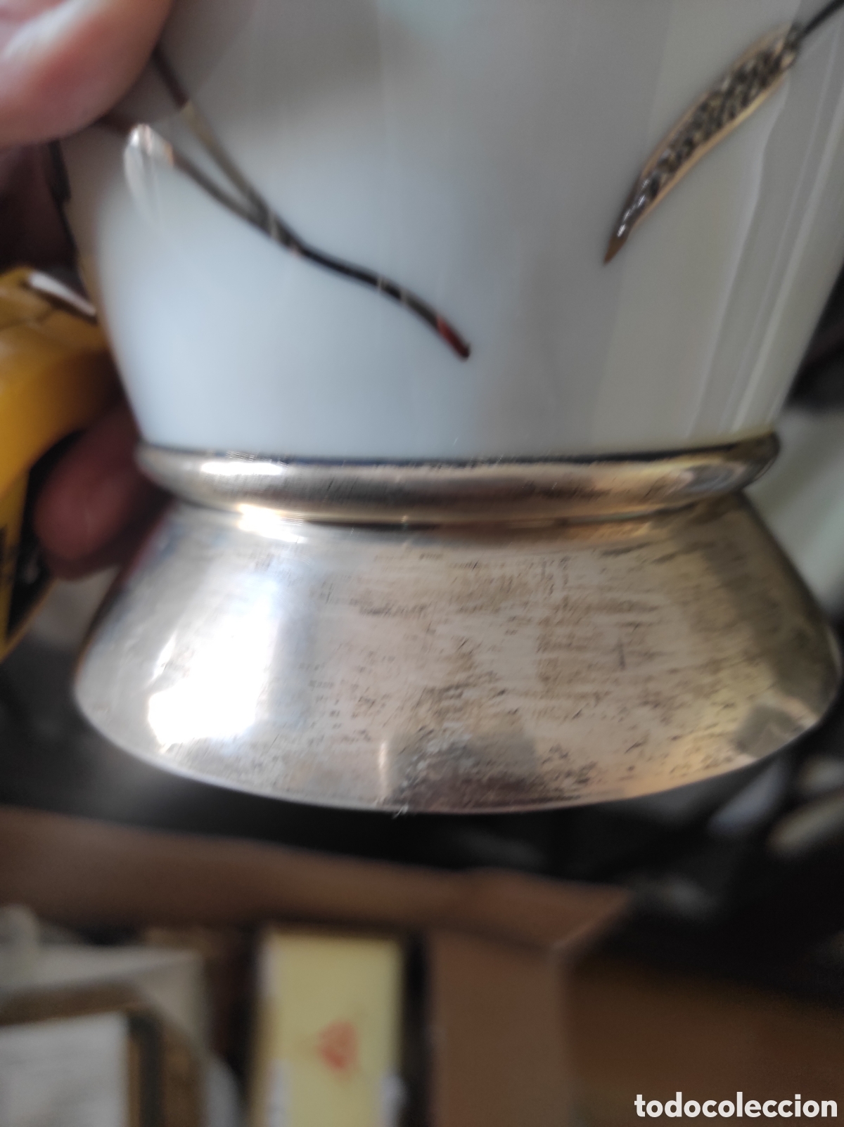 Antig&uuml;edades: Jarr&oacute;n porcelana y plata de Ley - Foto 8