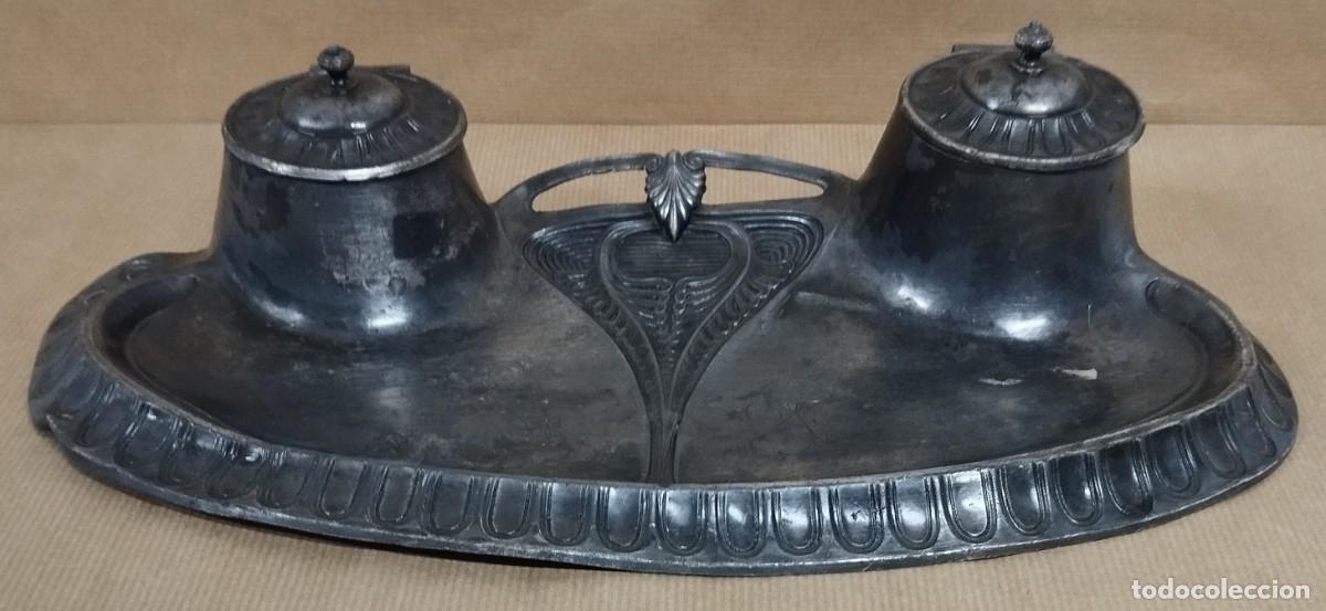 Antig&uuml;edades: TINTERO DE ESTA&Ntilde;O SIGLO XIX - Foto 2
