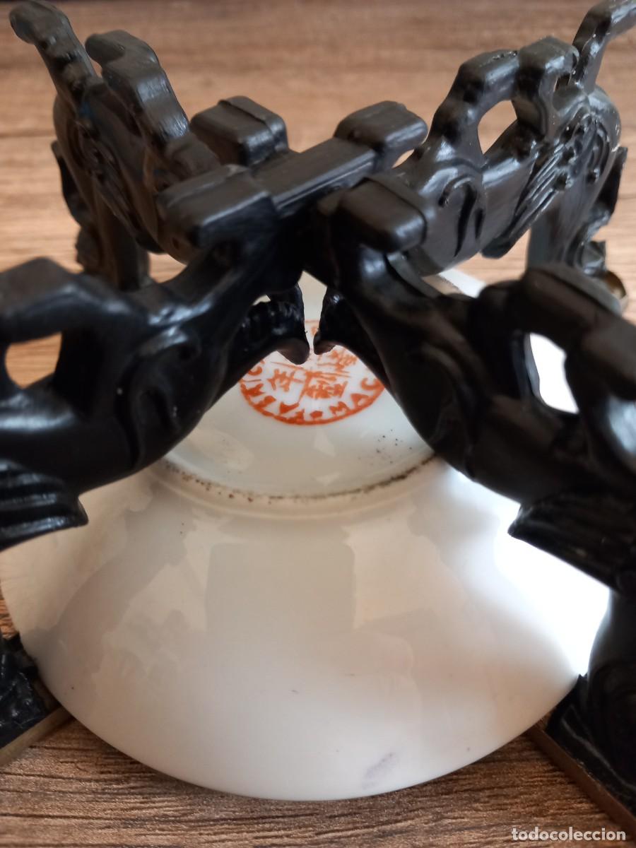 Antig&uuml;edades: Cenicero con plato de Macao. China. - Foto 3