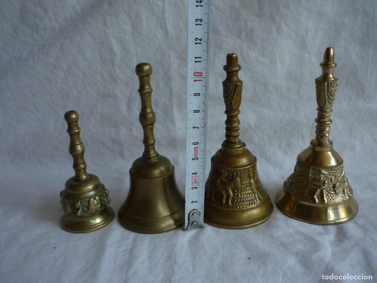 Antig&uuml;edades: 4 campanas de sobremesa en bronce - Foto 3