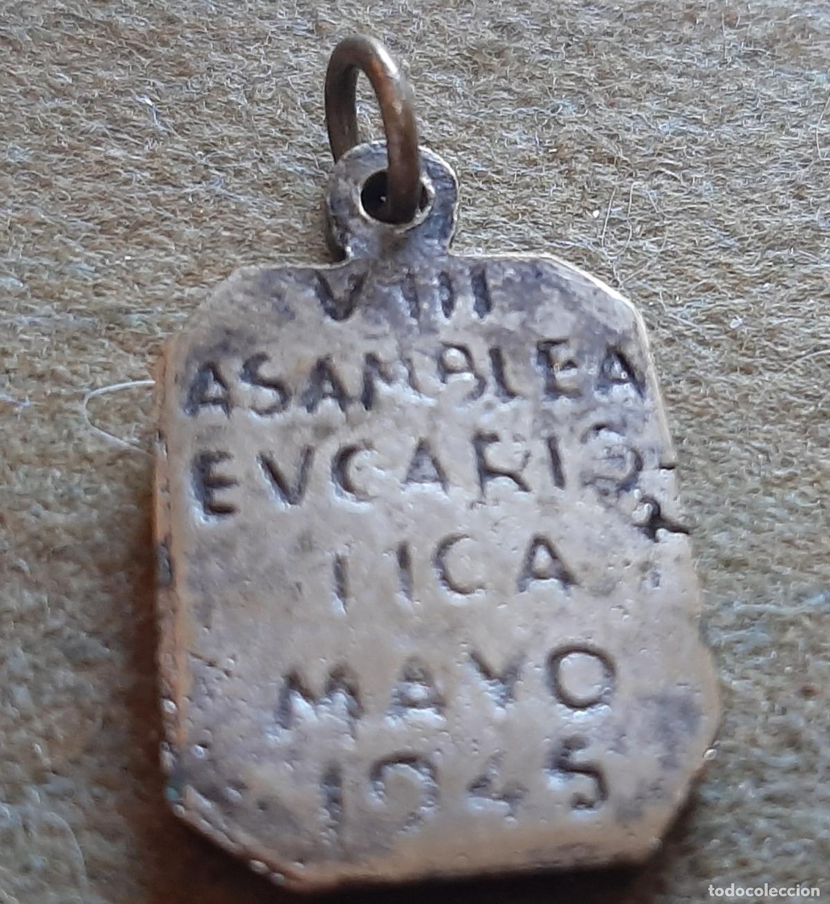 Antig&uuml;edades: MEDALLA VIII ASAMBLEA EUCARISTICA MAYO 1945 - Foto 2