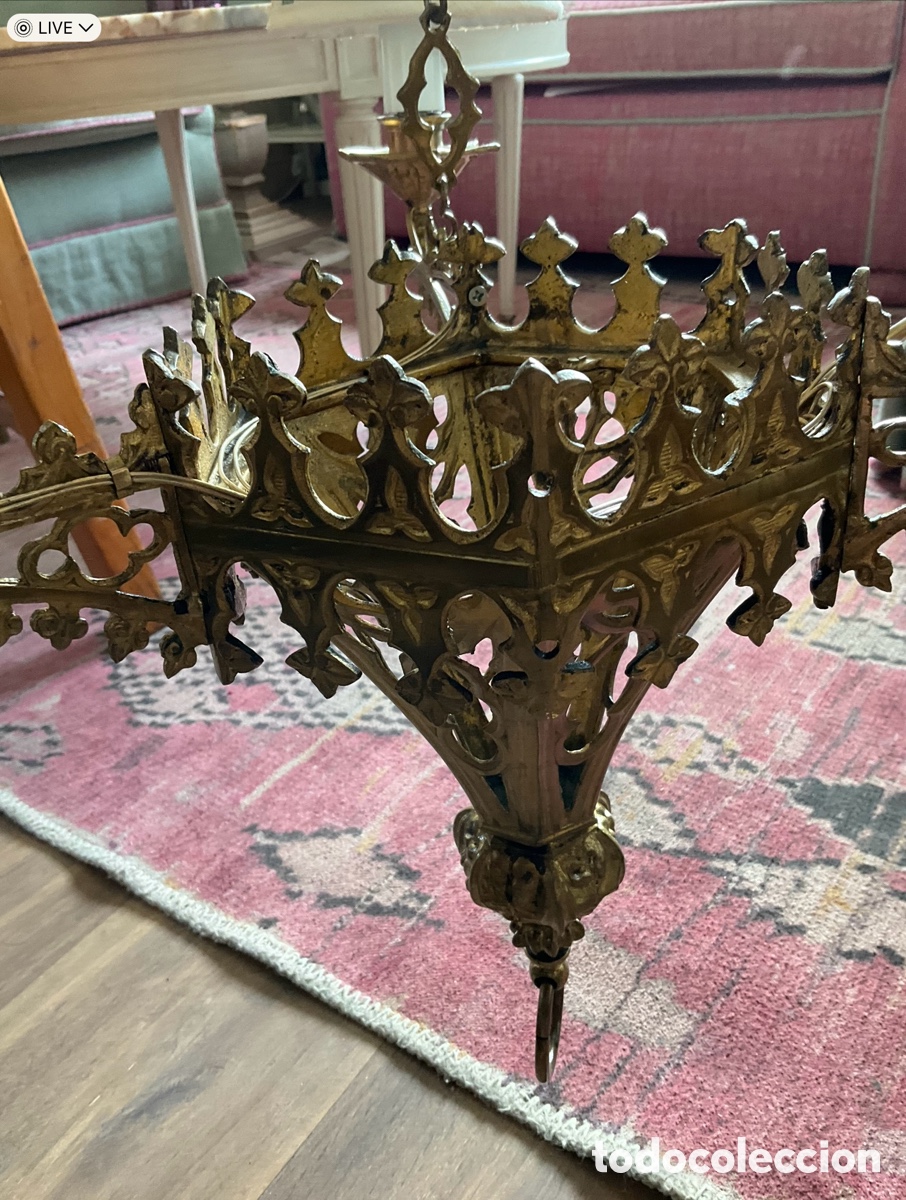 Antig&uuml;edades: Antigua l&aacute;mpara votiva - Foto 7