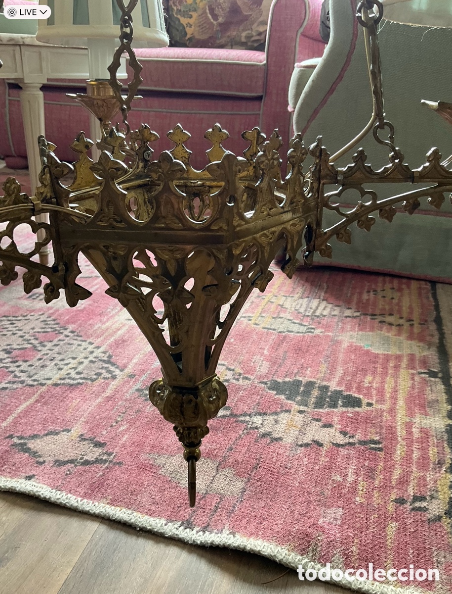 Antig&uuml;edades: Antigua l&aacute;mpara votiva - Foto 11