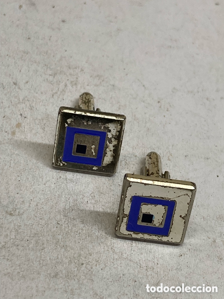 Antig&uuml;edades: Gemelos de metal y esmalte /G19 - Foto 1
