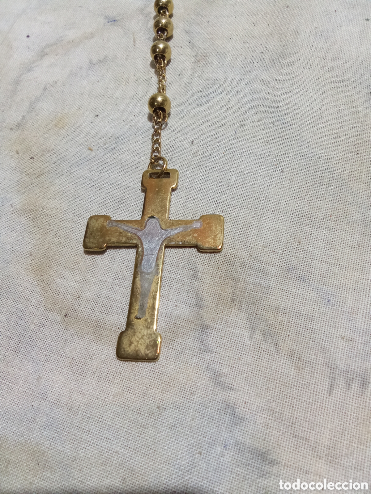 Antig&uuml;edades: ORIGINAL ROSARIO DORADO - Foto 2