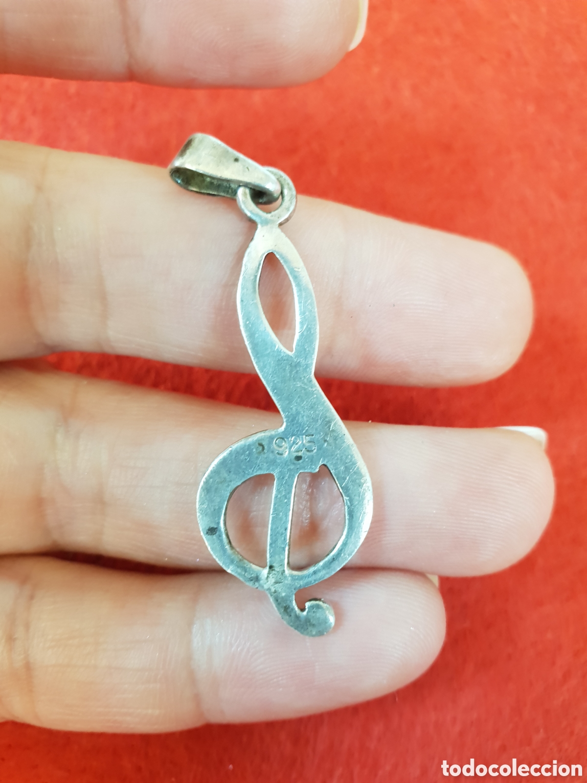 Antig&uuml;edades: COLGANTE PLATA DE LEY 925. - Foto 3
