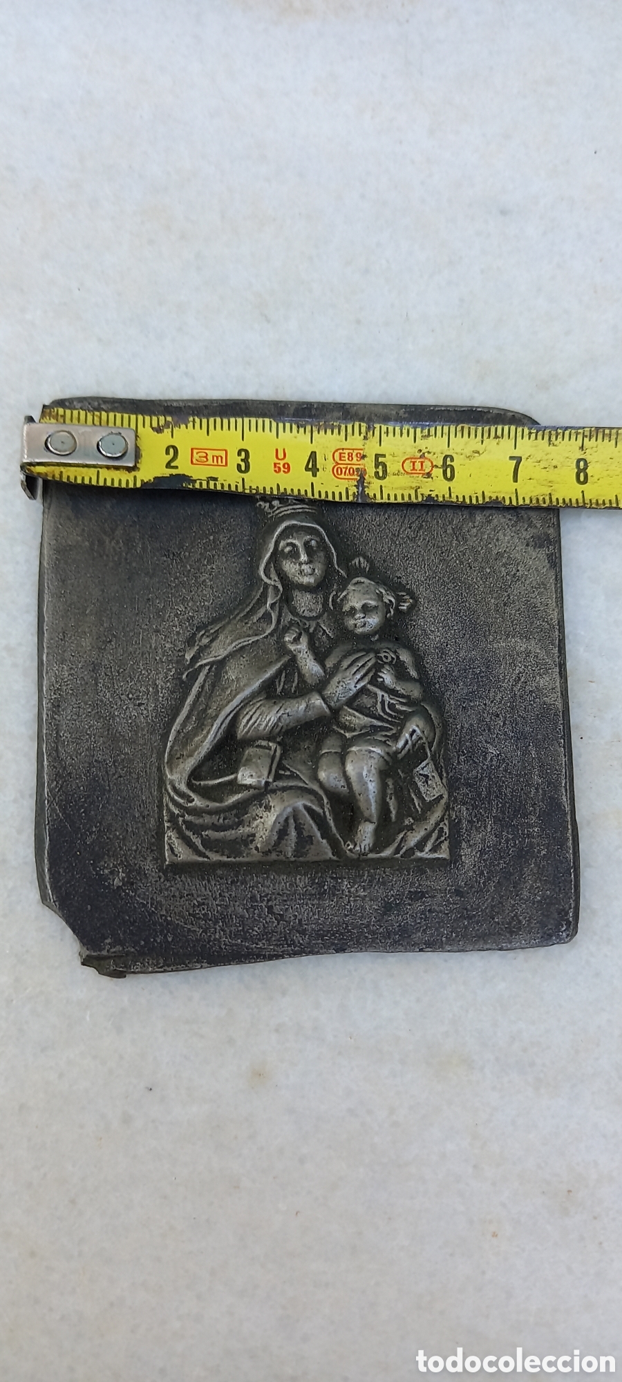 Antig&uuml;edades: ANTIGUA PLACA VIRGEN - Foto 7