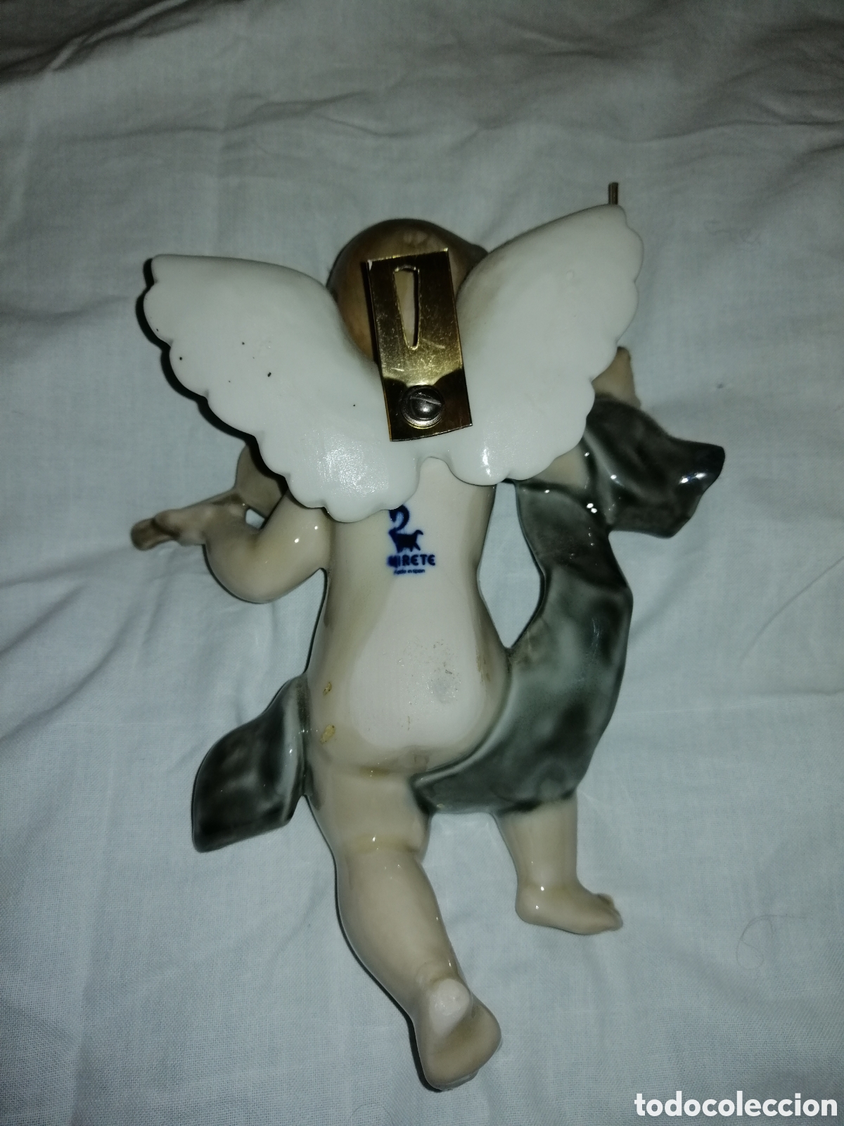 Antig&uuml;edades: Angel angelito querub&iacute;n con violin mirete - Foto 2
