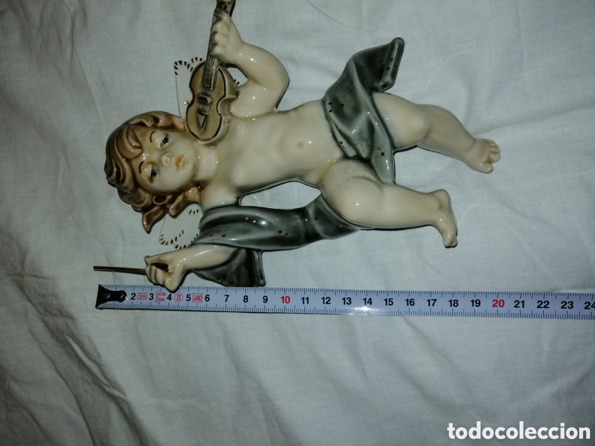 Antig&uuml;edades: Angel angelito querub&iacute;n con violin mirete - Foto 4