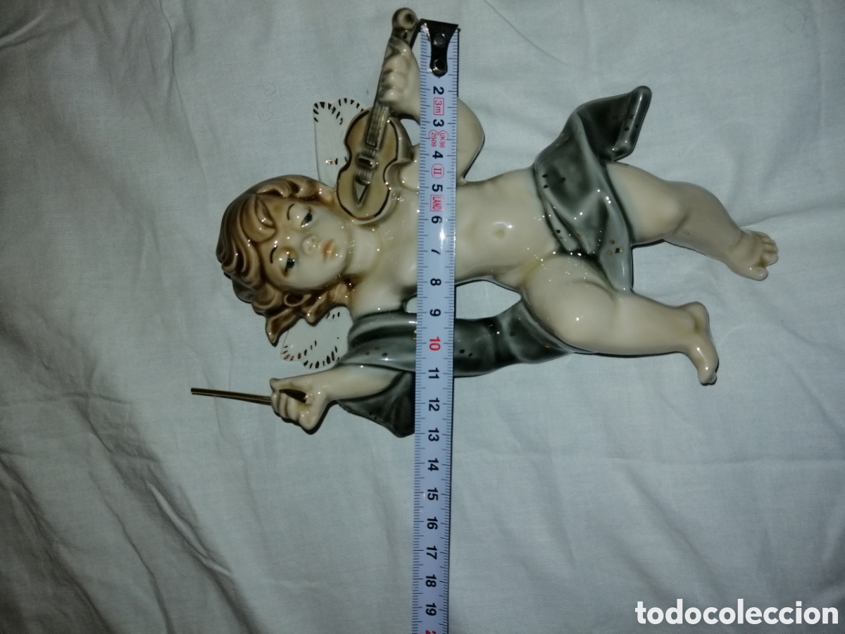 Antig&uuml;edades: Angel angelito querub&iacute;n con violin mirete - Foto 5