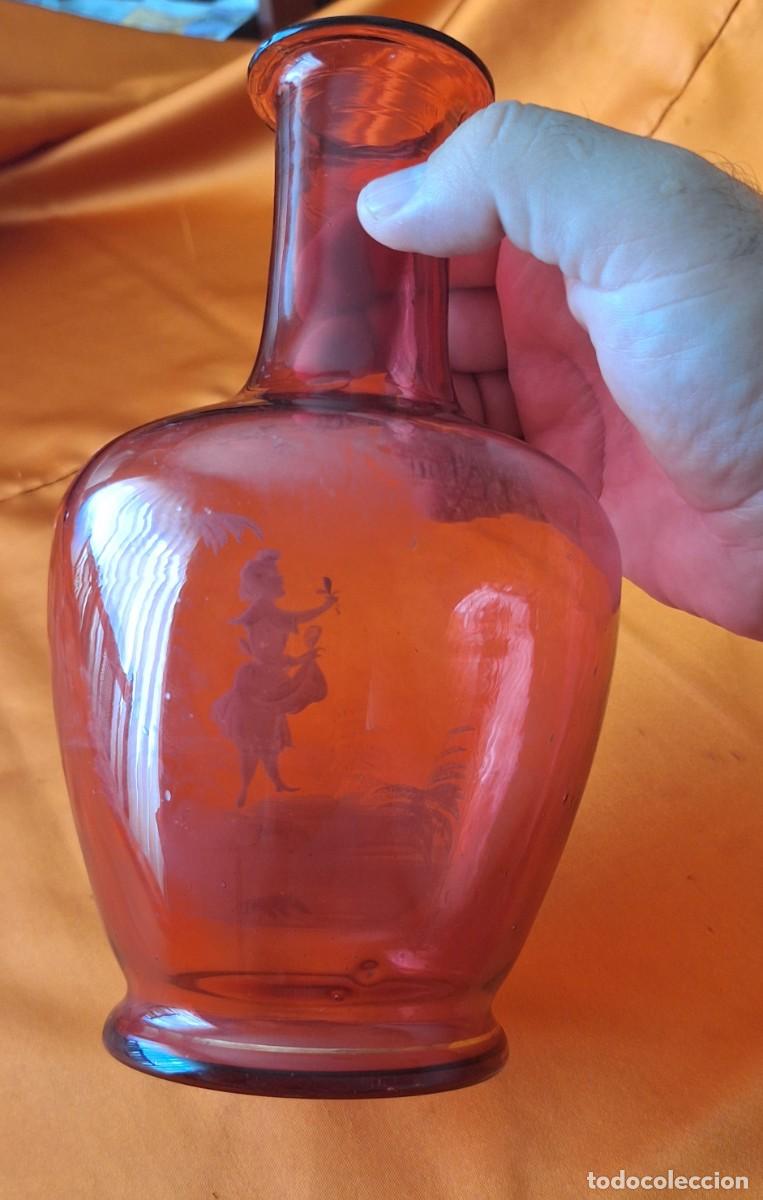 Antig&uuml;edades: Antiguo Jarr&oacute;n - Violetero Mary Gregory - - Foto 14