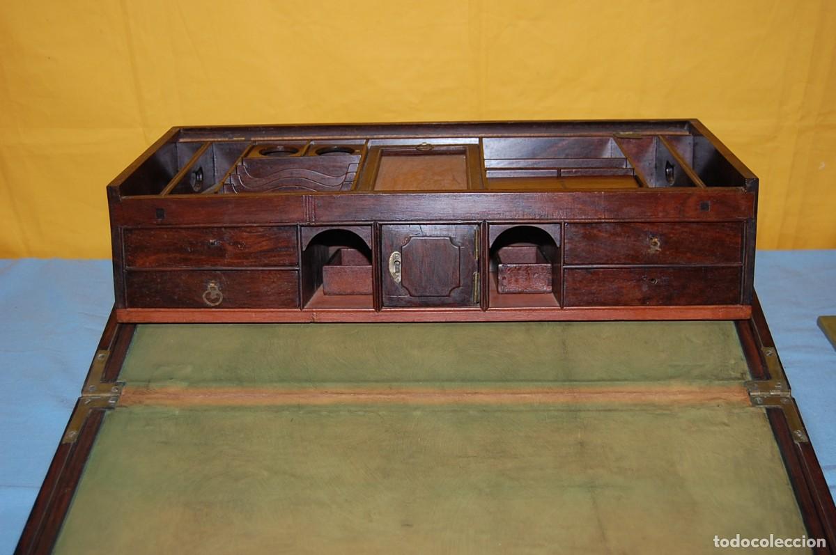 Antig&uuml;edades: CAJA ESCRITORIO DE BARCO - Foto 8