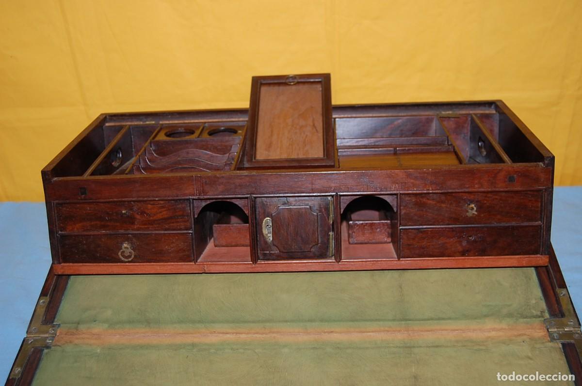 Antig&uuml;edades: CAJA ESCRITORIO DE BARCO - Foto 9