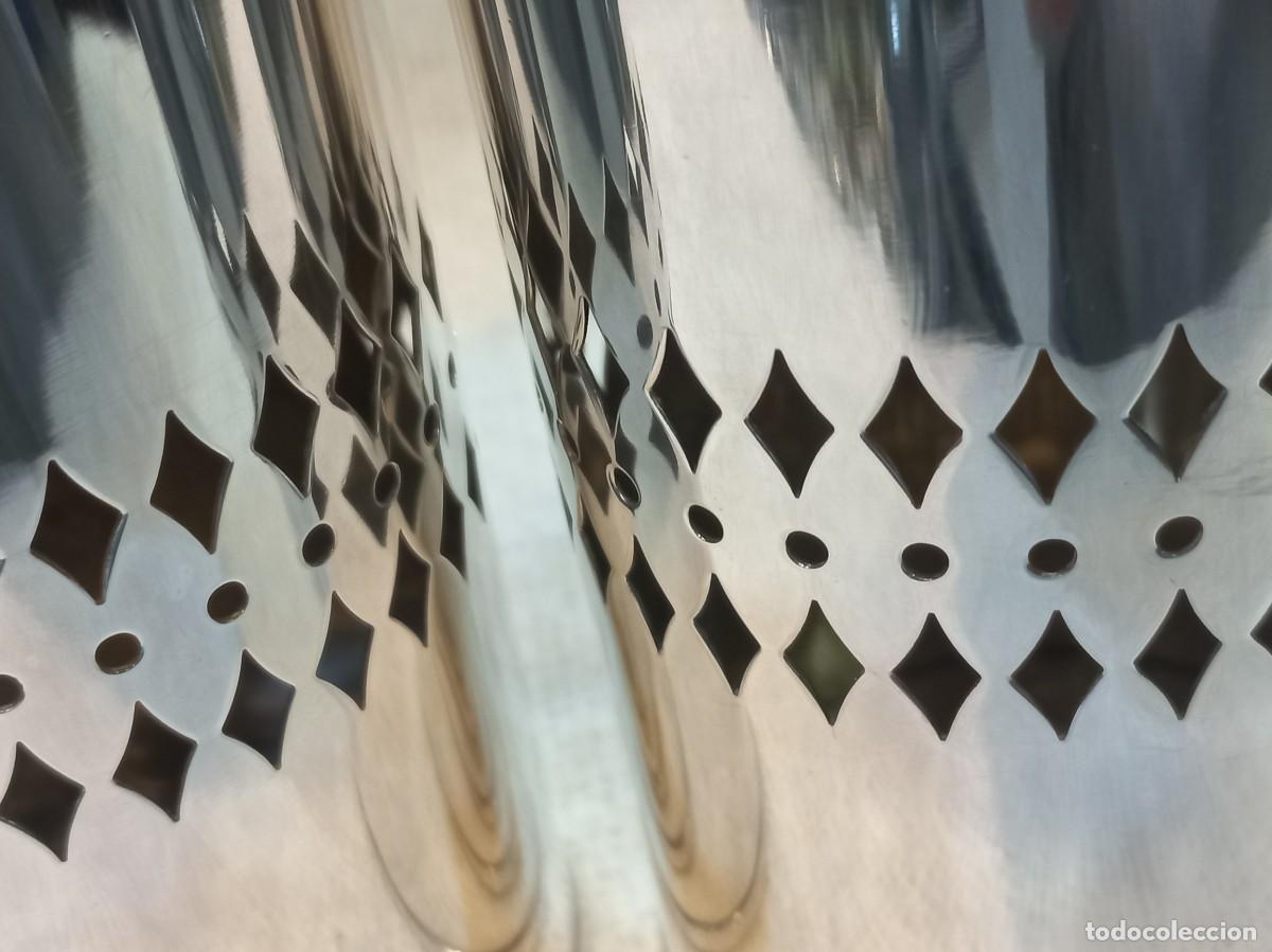 Antig&uuml;edades: DOS BOTES (caf&eacute;) &uml;ALPACA&uml; 15cm - Foto 7