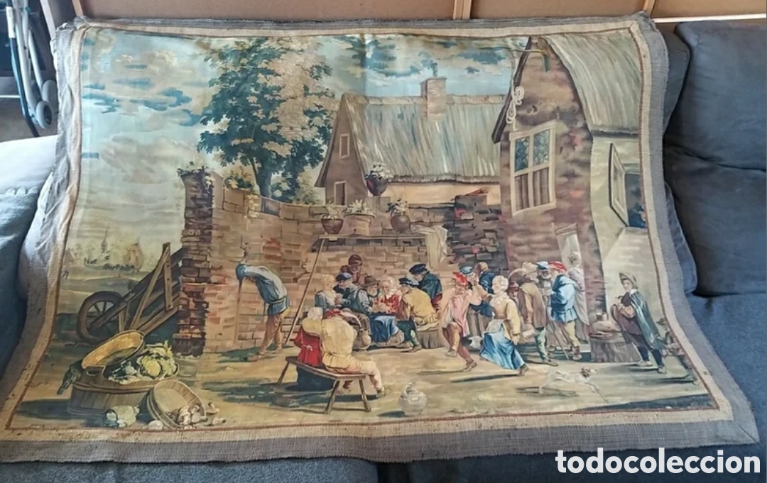 Antig&uuml;edades: Tapiz italiano de la Provenza - Foto 5