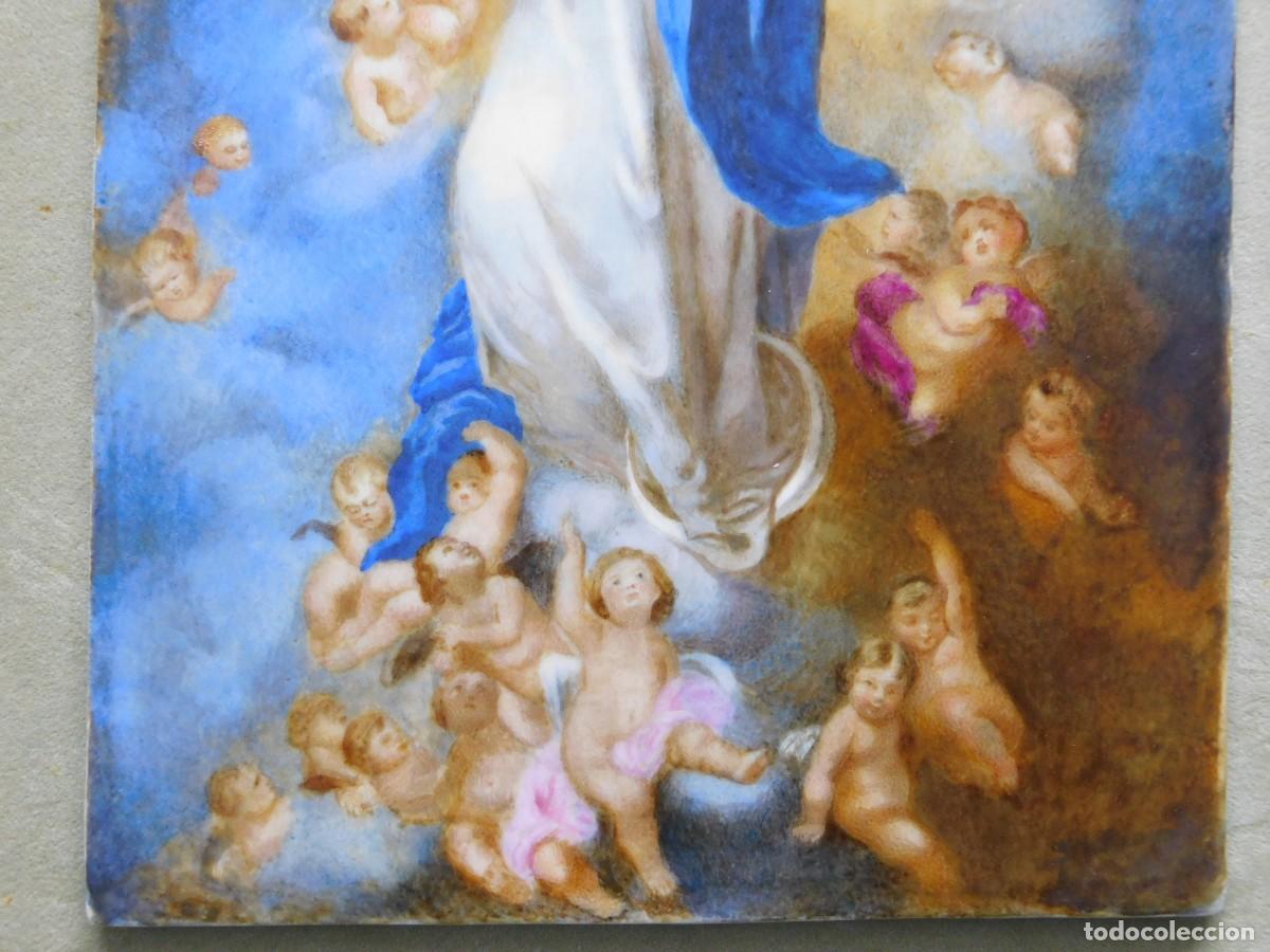 Antig&uuml;edades: CUADRO PORCELANA RELIGIOSA - Foto 5
