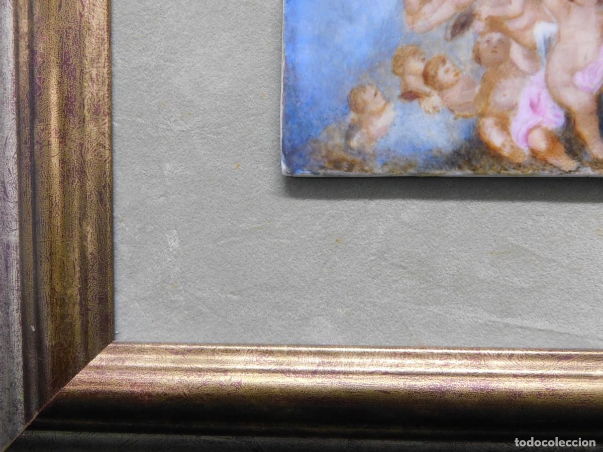 Antig&uuml;edades: CUADRO PORCELANA RELIGIOSA - Foto 10