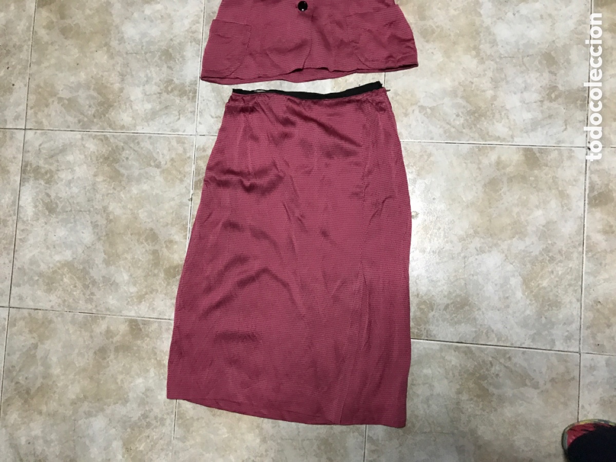 Antig&uuml;edades: Falda y chaqueta .Talla 40 aprox. - Foto 3